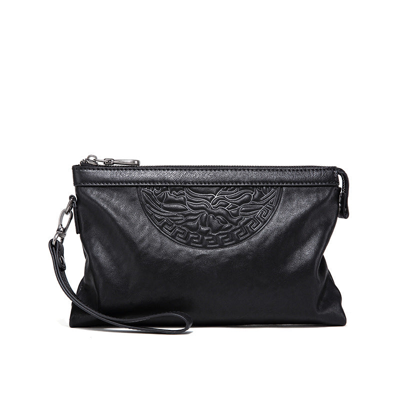 Men's Handbag Cow Leather Large Capacity Business Casual Fashion Men's Bag 