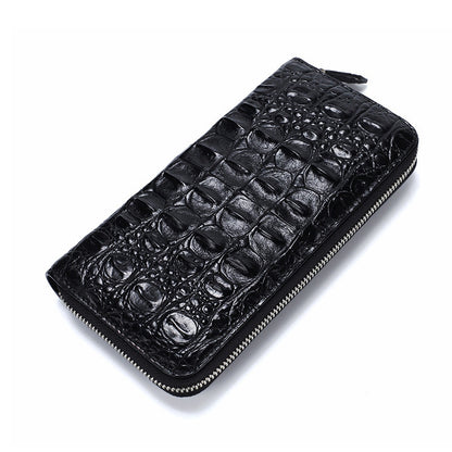 Siamese Crocodile Skin Men's Wallet Genuine Leather Wallet Popular Stylish Handbag 