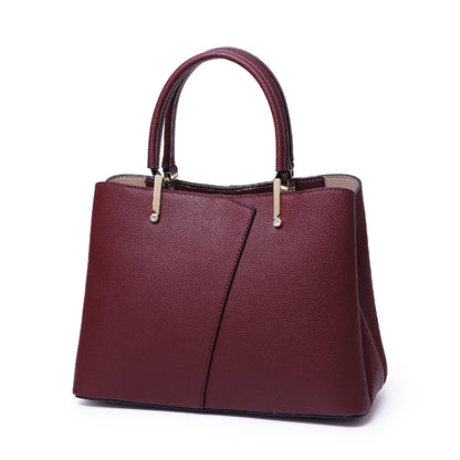 Genuine leather bag ladies fashion handbag shoulder bag crossbody bag temperament commuting OL