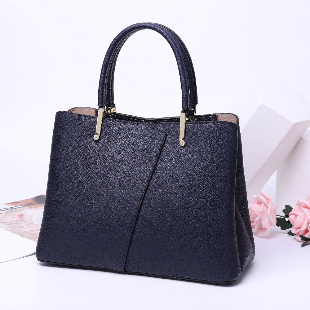 Genuine leather bag ladies fashion handbag shoulder bag crossbody bag temperament commuting OL