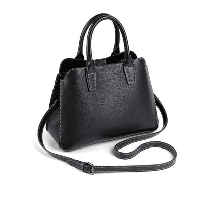 Genuine leather bag simple handbag shoulder bag large capacity ladies shoulder bag