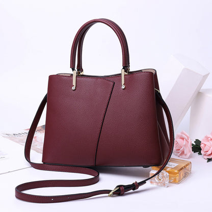 Genuine leather bag ladies fashion handbag shoulder bag crossbody bag temperament commuting OL