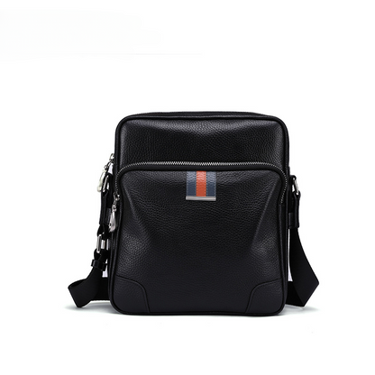 Men's Shoulder Bag Made of Genuine Cowskin Leather Multifunctional Casual Large Capacity Fashion Crossbody Bag 