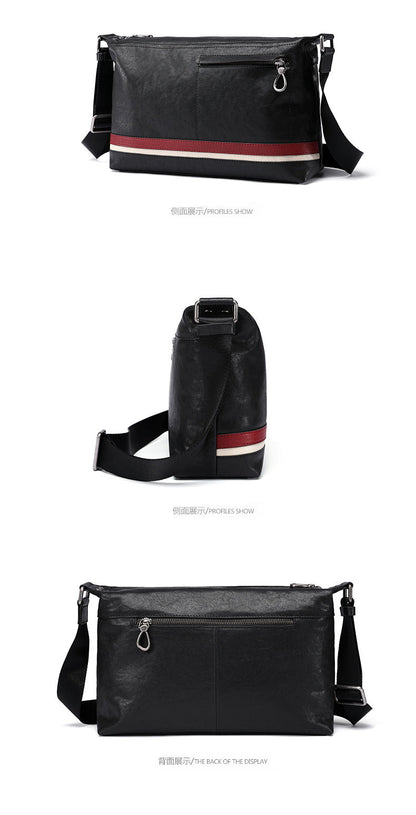 New Men's Shoulder Bag Made of Genuine Cowhide Leather Multifunctional Fashion Casual Large Capacity Crossbody Bag 