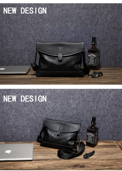 Men's Shoulder Bag Sports Bag Genuine Cowhide Leather Casual Crossbody Bag Backpack 