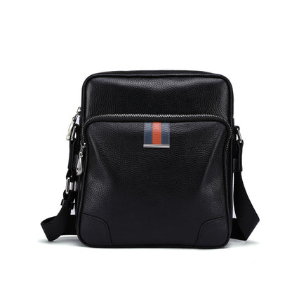 Men's Shoulder Bag Made of Genuine Cowskin Leather Multifunctional Casual Large Capacity Fashion Crossbody Bag 