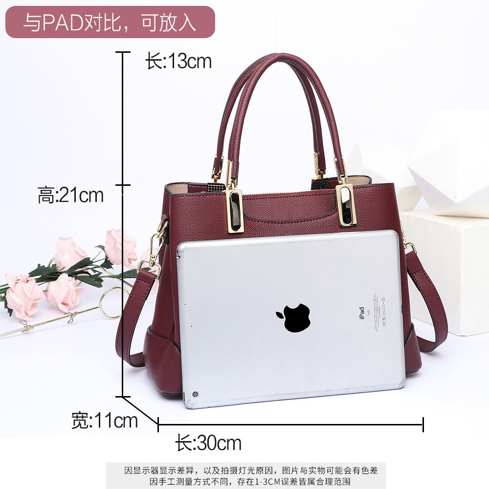 Genuine leather women bag bag cowhide ladies shoulder bag crossbody bag commuting OL fashion