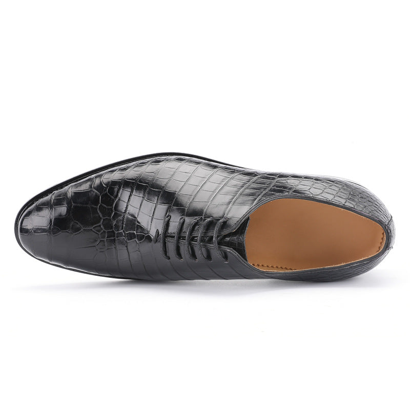 Crocodile Belly Skin Genuine Leather Men's Leather Shoes Business Formal Men's Shoes 