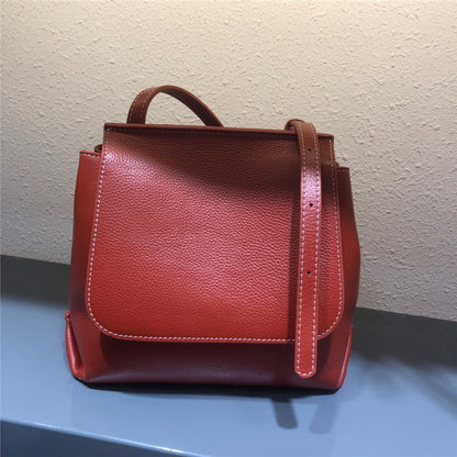 Cowhide Cover Bag Women Shoulder Bag Camera Pocket Case Bag Genuine Leather Women Bag Fashion