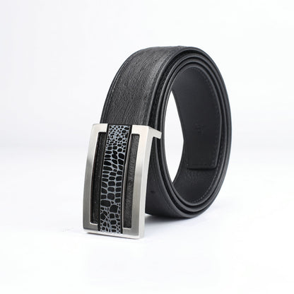 Ostrich skin genuine leather men's belt fashion business high quality male belt 