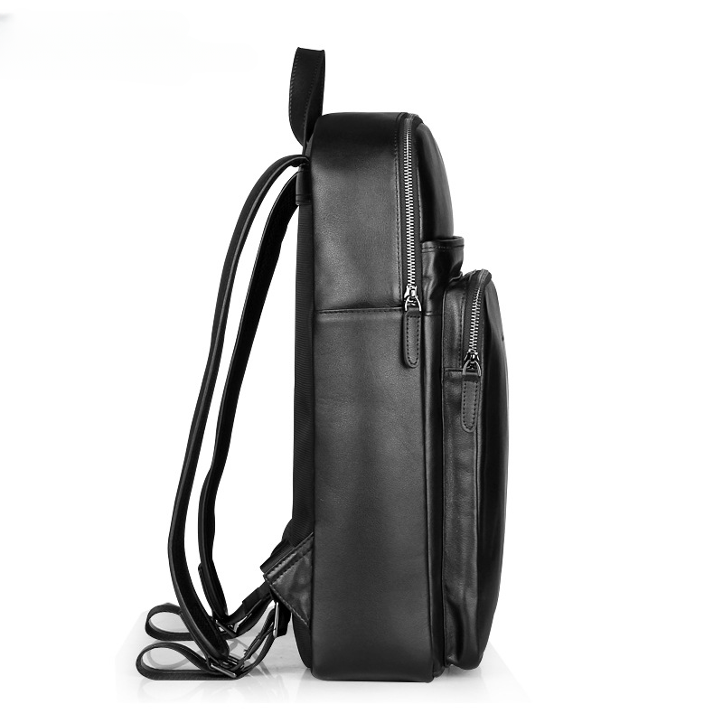 Men's backpack genuine cowhide leather high quality Korean casual sports backpack 
