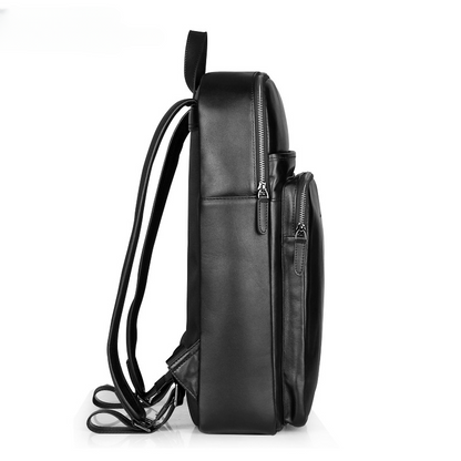 Men's backpack genuine cowhide leather high quality Korean casual sports backpack 