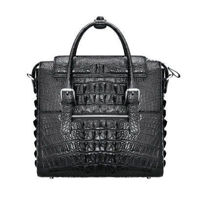 New Men's Briefcase Crocodile Skin Genuine Leather Handbag Commuting Work Business Business Bag for Men 