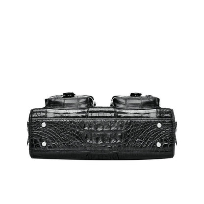 New Men's Briefcase Crocodile Skin Genuine Leather Handbag Commuting Work Business Business Bag for Men 