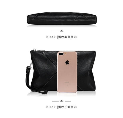 Men's Clutch Bag Made of Cowhide Genuine Leather High Quality Large Capacity Men's Handbag 