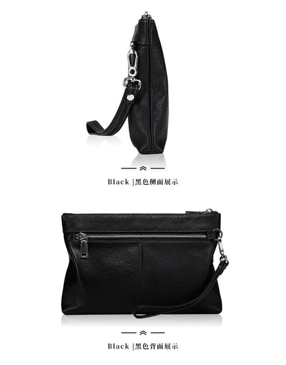 Men's Clutch Bag Made of Cowhide Genuine Leather High Quality Large Capacity Men's Handbag 