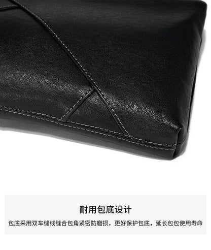 Men's Clutch Bag Made of Cowhide Genuine Leather High Quality Large Capacity Men's Handbag 