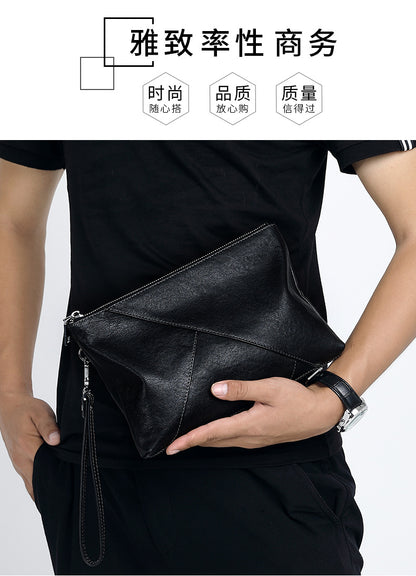 Men's Clutch Bag Made of Cowhide Genuine Leather High Quality Large Capacity Men's Handbag 