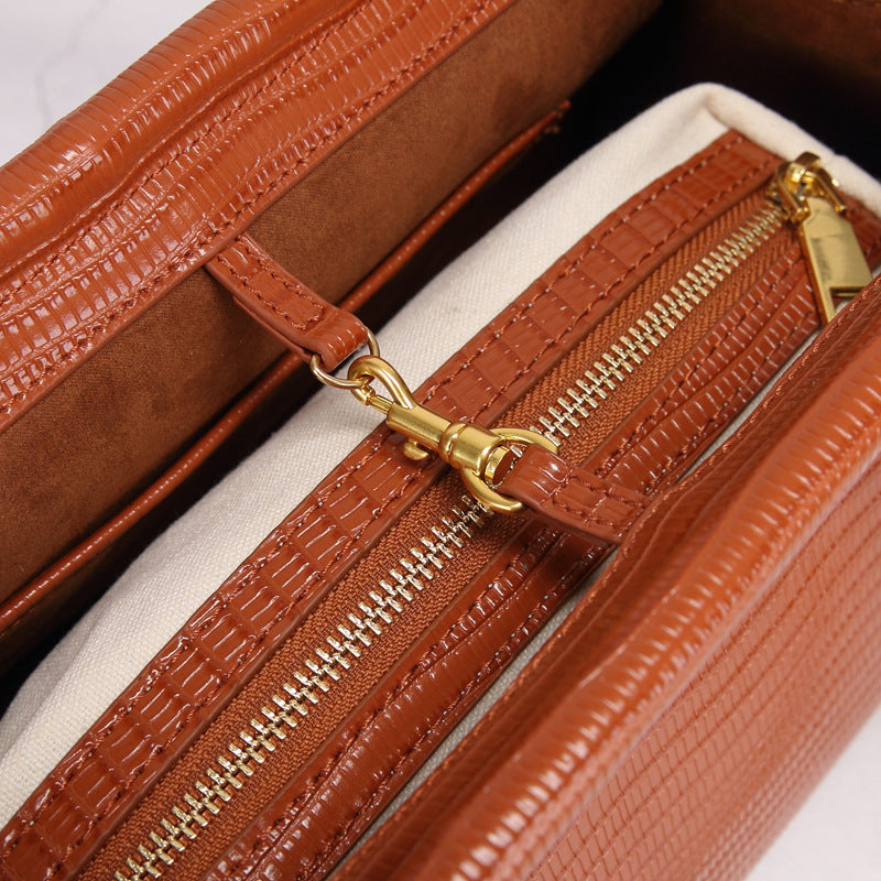 Genuine leather retro ladies bag shoulder bag crossbody bag large capacity handbag cowhide