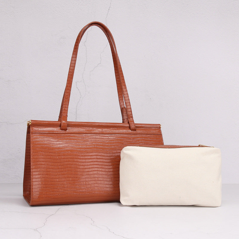 Genuine leather retro ladies bag shoulder bag crossbody bag large capacity handbag cowhide