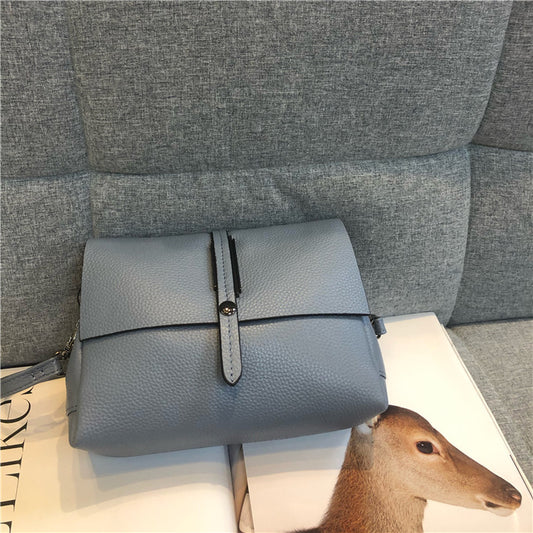 Cowhide single shoulder diagonal dual-use multi-layer cowhide bag genuine leather women's bag