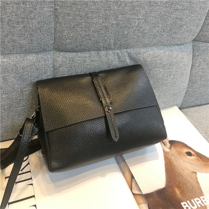Cowhide single shoulder diagonal dual-use multi-layer cowhide bag genuine leather women's bag
