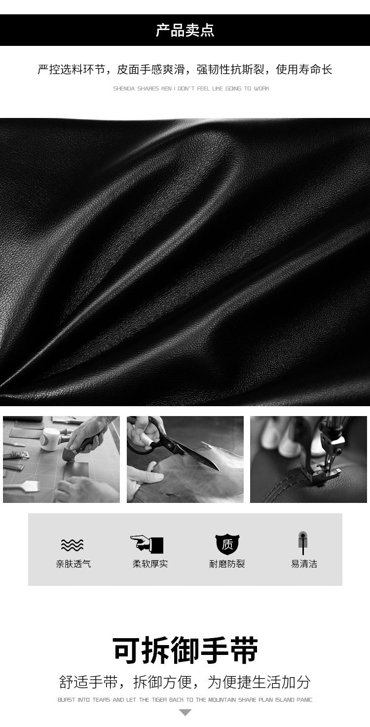 Men's handbag Genuine leather cowhide large capacity high quality men's bag 