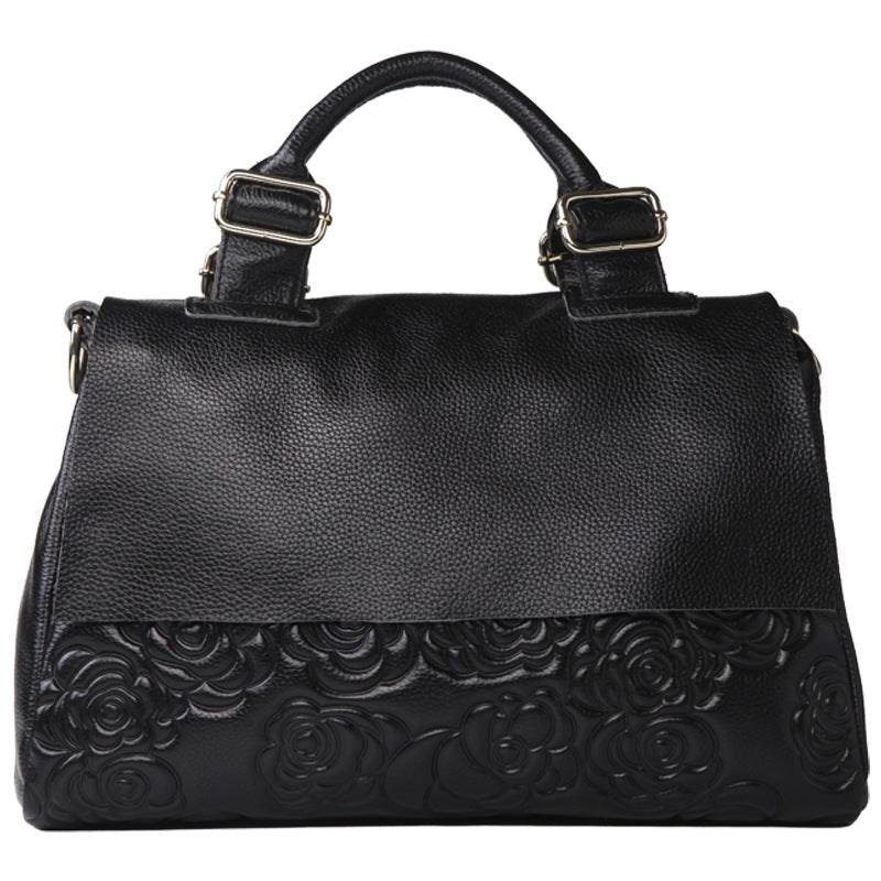 Women's handbag fashion genuine leather bag small incense style commuting crossbody bag shoulder bag goes with anything