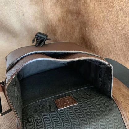 Men's Shoulder Bag Crocodile Skin Skull Skin Genuine Leather Casual Fashion Large Capacity Men's Crossbody Bag