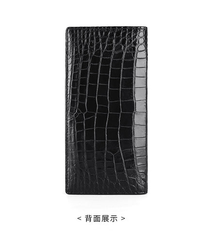 Crocodile skin long wallet men's wallet card bag genuine leather business wallet 