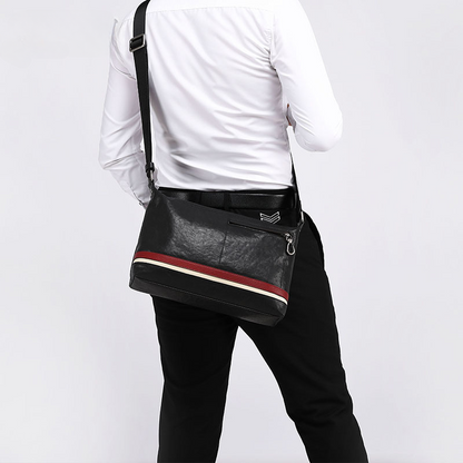 New Men's Shoulder Bag Made of Genuine Cowhide Leather Multifunctional Fashion Casual Large Capacity Crossbody Bag 