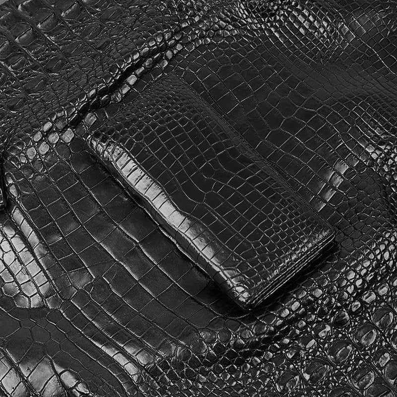 Crocodile skin long wallet men's wallet card bag genuine leather business wallet 