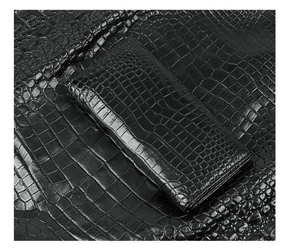 Crocodile skin long wallet men's wallet card bag genuine leather business wallet 