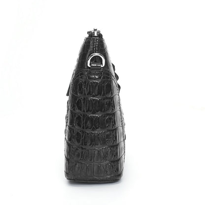 Siamese Crocodile Skin Handbag Genuine Leather Business Casual Men's Bag 