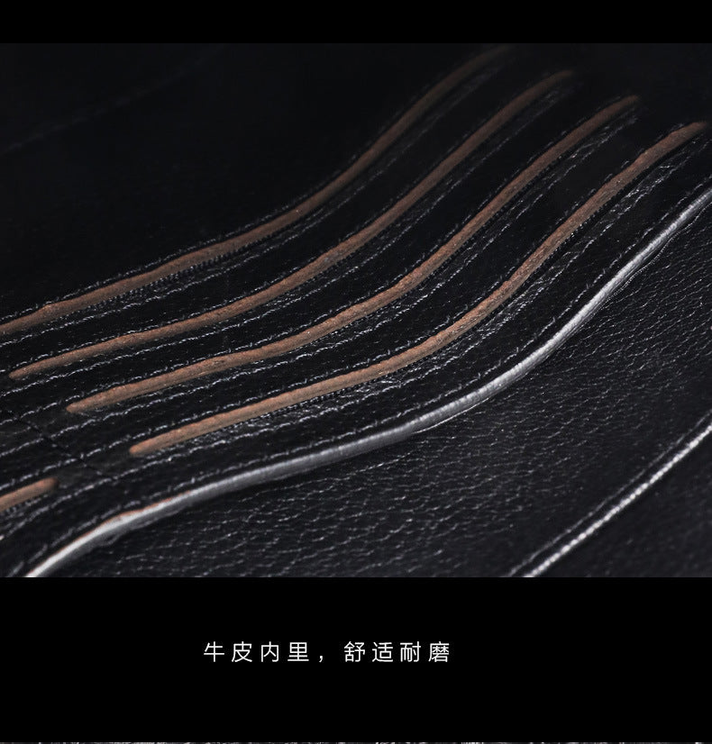 Men's Shoulder Bag Crocodile Skin Genuine Leather Multifunctional Large Capacity Casual Business Crossbody Bag 