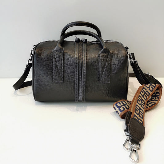 Large Capacity Genuine Leather Women Handbag Crossbody Bag Atmospheric 2way Bag Casual Leather Tote Bag