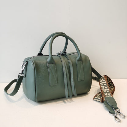 Large Capacity Genuine Leather Women Handbag Crossbody Bag Atmospheric 2way Bag Casual Leather Tote Bag