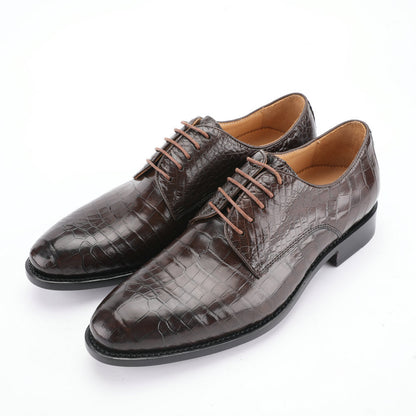 Men's Crocodile Leather Shoes Genuine Leather Casual Formal Business Shoes 
