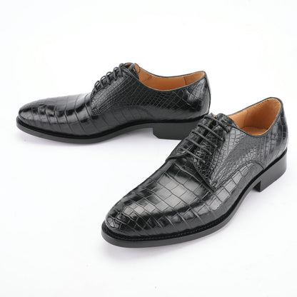 Men's Crocodile Leather Shoes Genuine Leather Casual Formal Business Shoes 