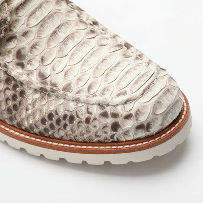 Python Skin Genuine Leather Men's Boots Martin Boots Casual Shoes 