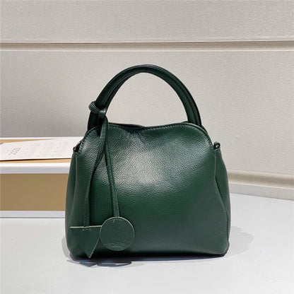 Genuine Leather Handbag Women's Bag Fashion Cowhide Shoulder Bag Crossbody Handbag