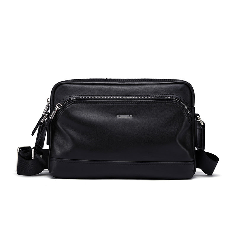 Men's shoulder bag, multi-functional, genuine cowhide leather, business crossbody bag 