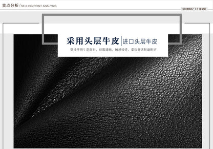 Men's handbag genuine cowhide leather large capacity computer bag business briefcase 