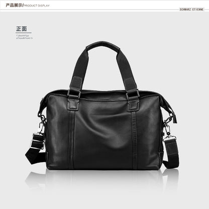 Men's handbag genuine cowhide leather large capacity computer bag business briefcase 
