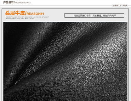 Men's handbag genuine cowhide leather large capacity computer bag business briefcase 