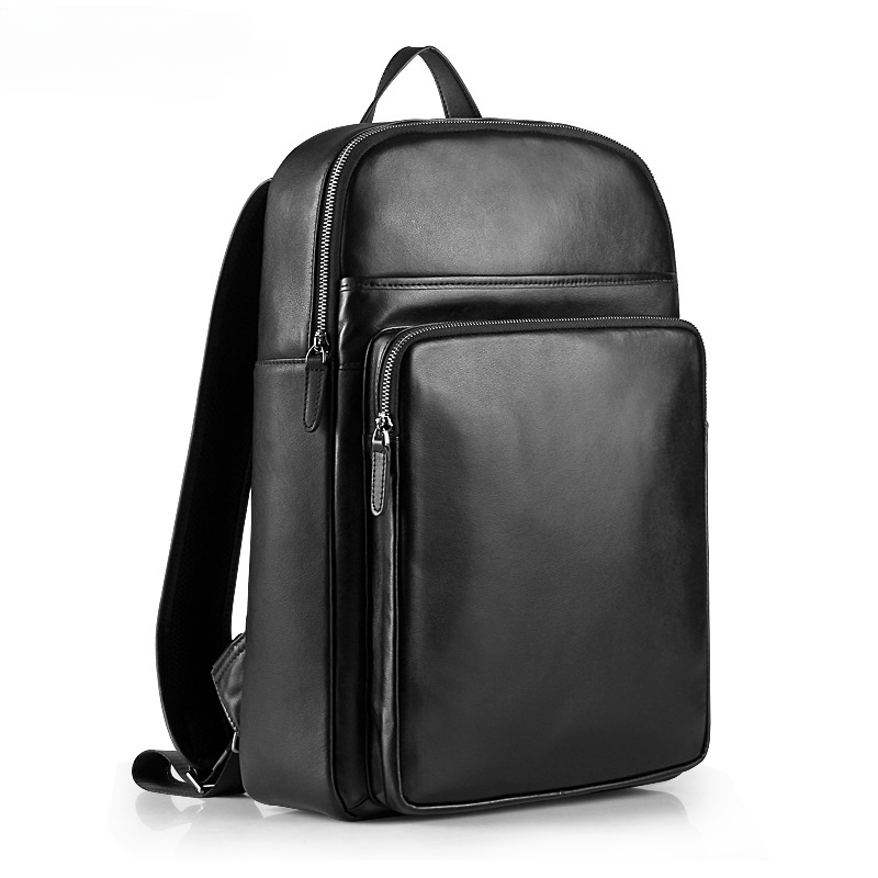 Men's backpack genuine cowhide leather high quality Korean casual sports backpack 