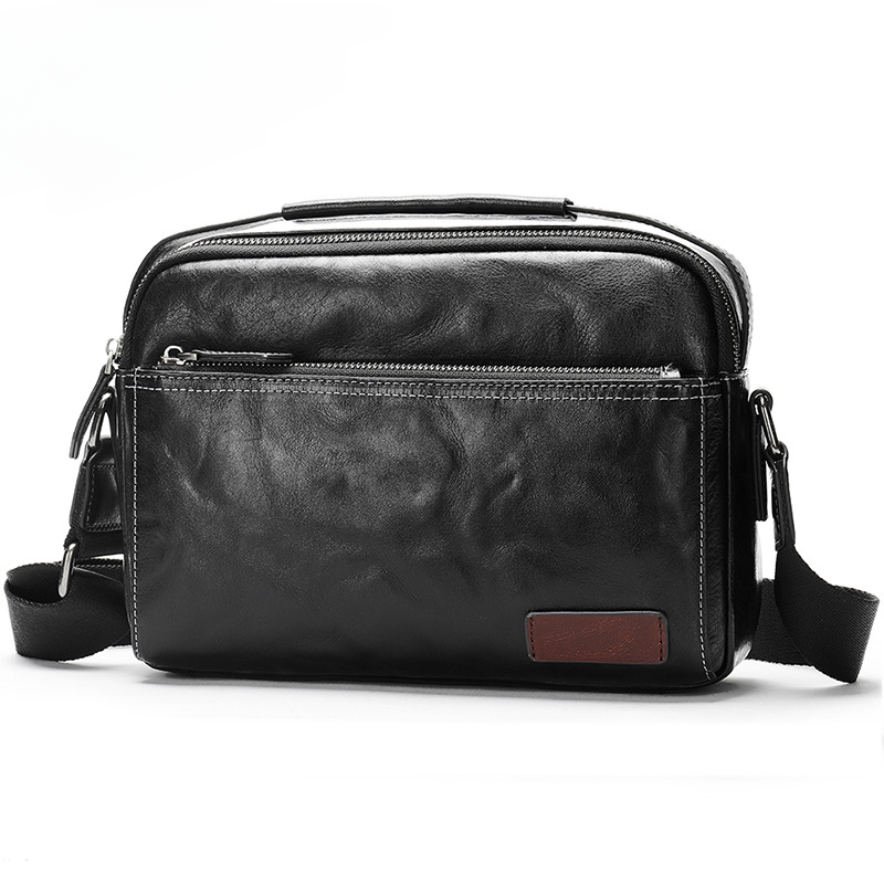 Men's shoulder bag, genuine cowhide leather, business commuting handbag, handbag, crossbody bag for men 