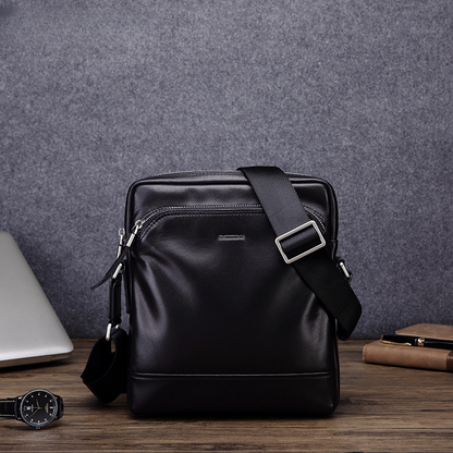 Men's shoulder bag, multi-functional, practical, genuine cowhide leather, business crossbody bag 