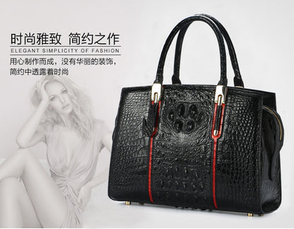 Bags Women's Handbags Crocodile Leather Women's Trends Shoulder Crossbody Bags Leather Tote Bags