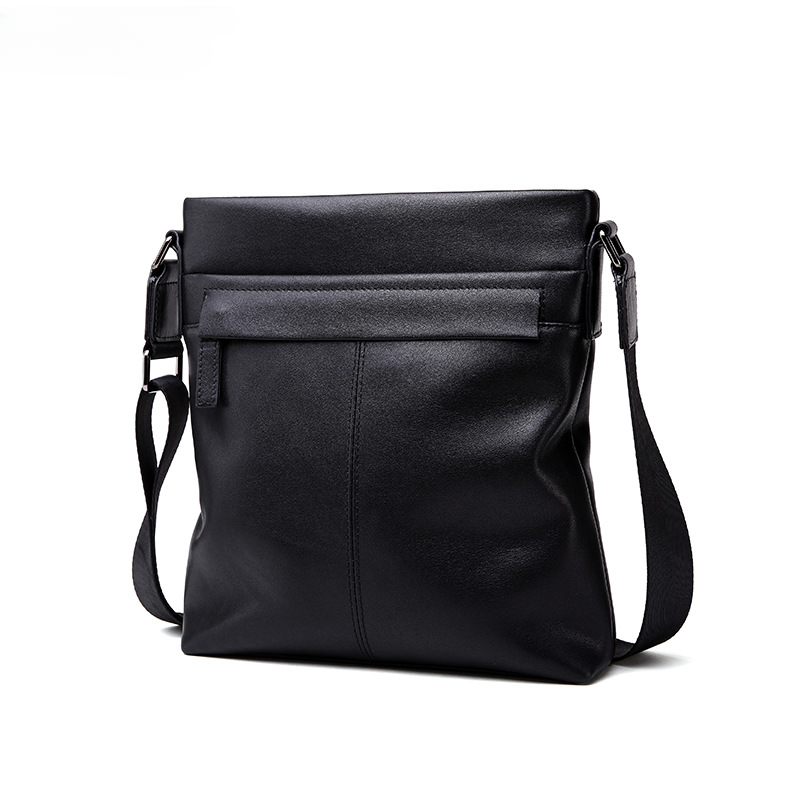 Men's Shoulder Bag Genuine Cow Leather Business Casual Korean Fashion Crossbody Bag for Men 